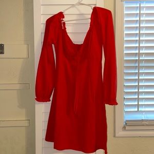 Nasty Gal Shoulder Fit and Flare Dress. Size 4.